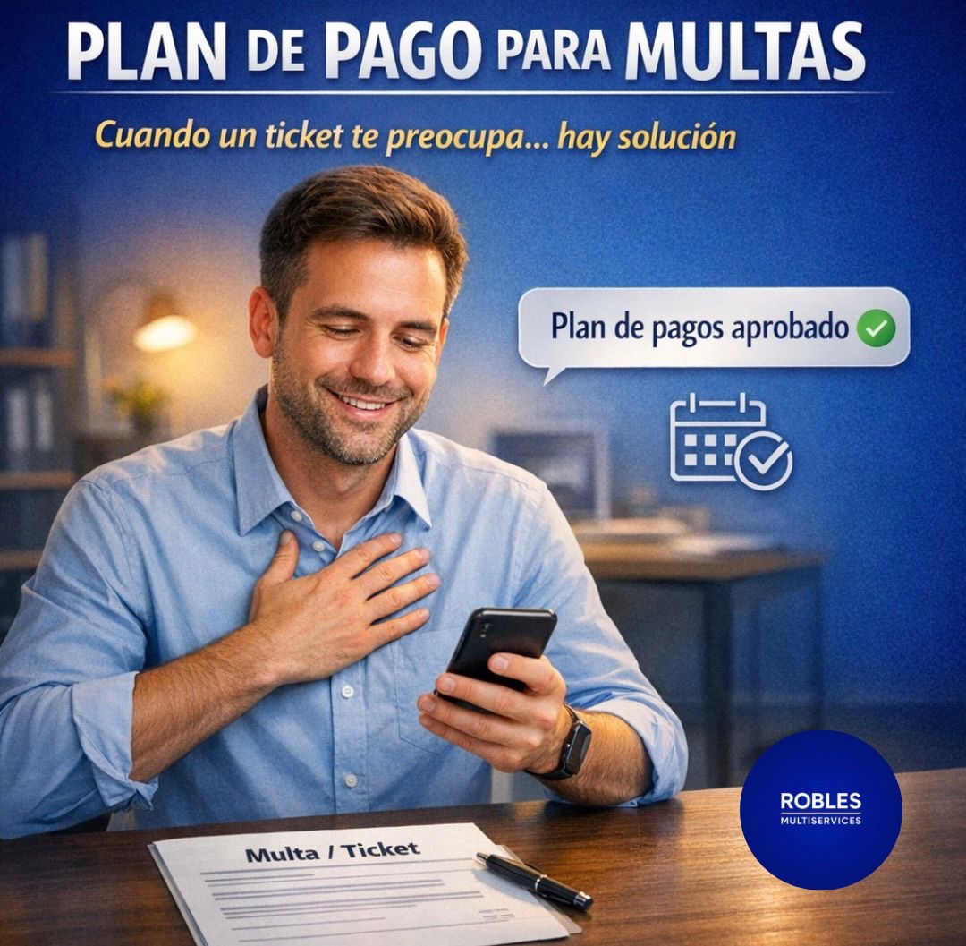Plan de pago para multas